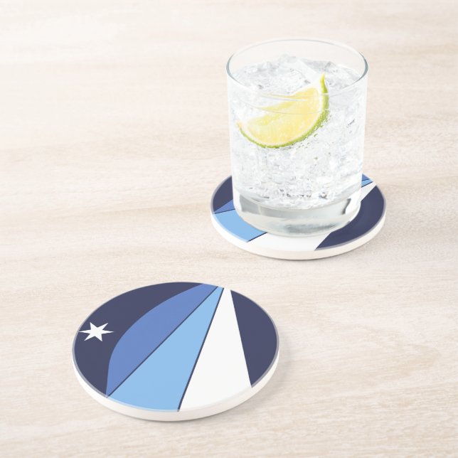 Coaster with Flag of Columbia, South Carolina (Side)