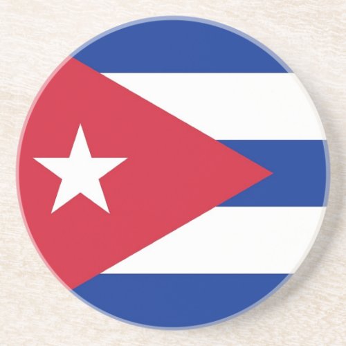 Coaster with Flag of Cuba