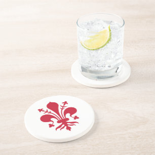 Coaster with Flag of Florence, Italy