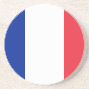 Coaster with Flag of France