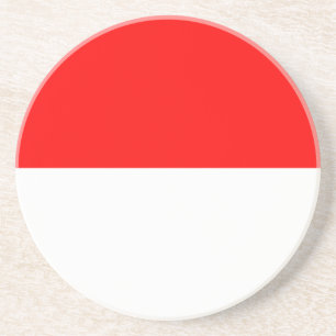 Coaster with Flag of Indonesia