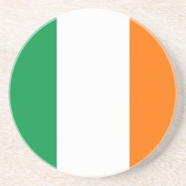 Coaster with Flag of Ireland (Front)