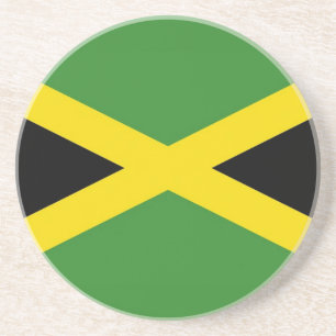 Coaster with Flag of Jamaica