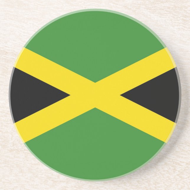 Coaster with Flag of Jamaica (Front)