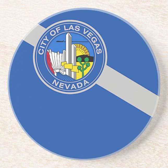 Coaster with Flag of Las Vegas, Nevada, USA (Front)