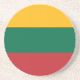 Coaster with Flag of Lithuania