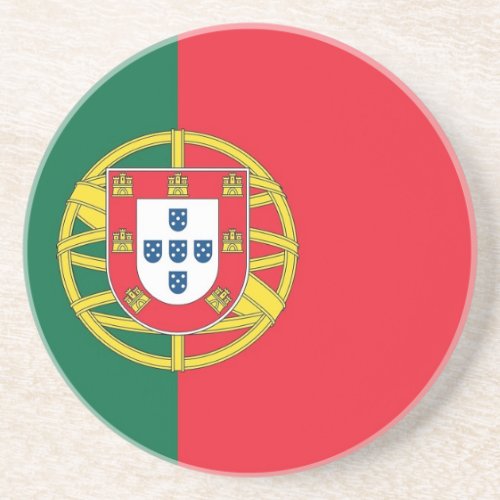 Coaster with Flag of Portugal
