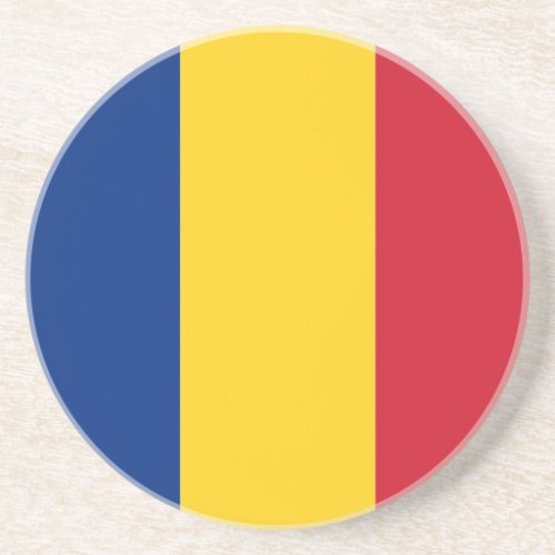 Coaster with Flag of Romania