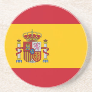 Coaster with Flag of Spain