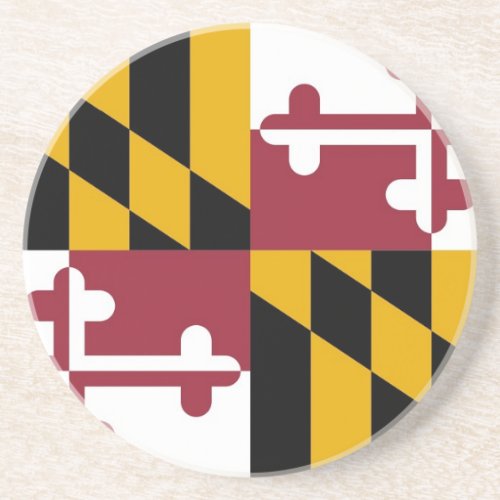 Coaster with Flag of the Maryland USA
