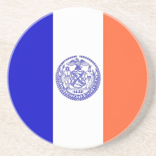 Coaster with Flag of the New York USA
