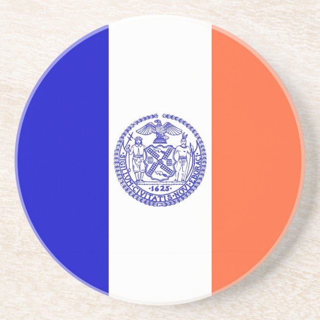Coaster with Flag of the New York, USA (Front)