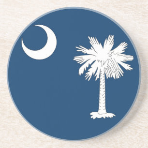 Coaster with Flag of the South Carolina, USA
