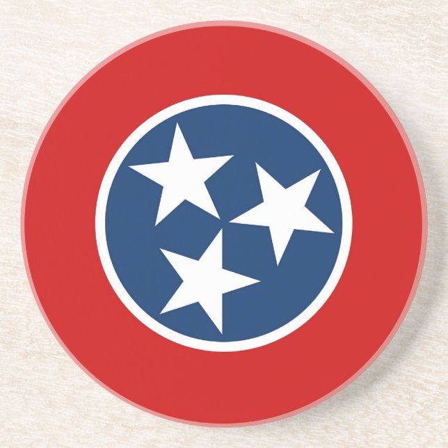 Coaster with Flag of the Tennessee, USA (Front)