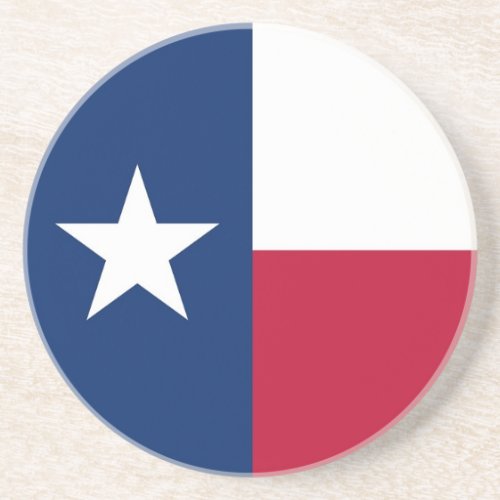 Coaster with Flag of the Texas USA