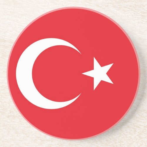 Coaster with Flag of Turkey