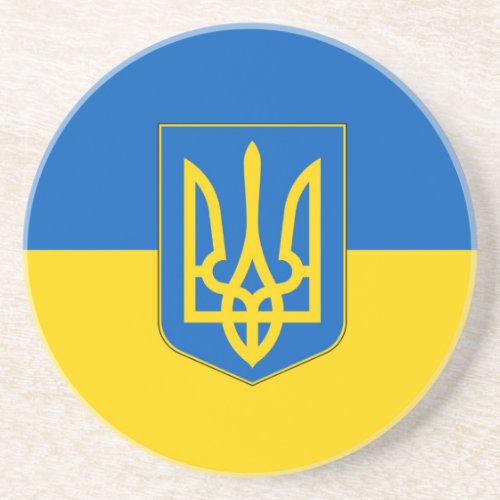 Coaster with Flag of Ukraine