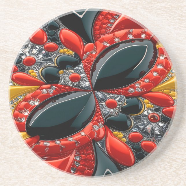 Coaster with Germany Colors Design (Front)