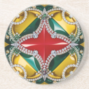 Coaster with Los Angeles Colors Design