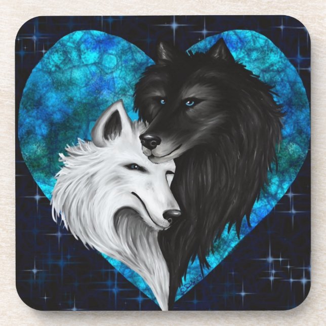 Coaster - Wolf Heart (Front)