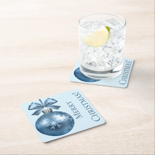 Coasters _ Board _ Marine Blue Snowflake Ornament