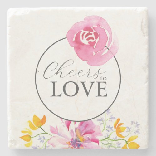 Coasters Cheers Pink Floral Wedding Theme