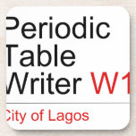 Periodic Table Writer  Coasters (Cork)