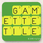 Game Letter Tiles  Coasters (Cork)