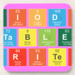 Periodic
 Table
 Writer  Coasters (Cork)