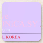 I Love MONiCA.SY  Coasters (Cork)