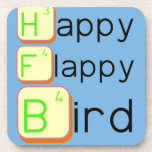 Happy
 Flappy
 Bird  Coasters (Cork)