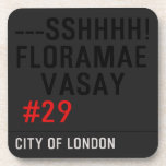 ---sshhhh! FLORAMAE    VASAY   Coasters (Cork)