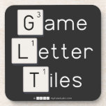 Game
 Letter
 Tiles  Coasters (Cork)