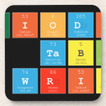 Periodic Table Writer  Coasters (Cork)