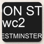 LONDON STREET SIGN  Coasters (Cork)