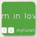 Keep calm im in love with niniza  Coasters (Cork)