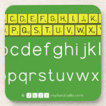 ABCDEFGHIJKLM
 NOPQSTUVWXYZ
 abcdefghijklm
 nopqrstuvwxyz  Coasters (Cork)