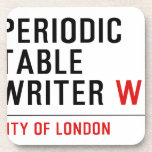 Periodic Table Writer  Coasters (Cork)