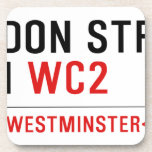 LONDON STREET SIGN  Coasters (Cork)