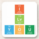 I
 Lv
 You  Coasters (Cork)