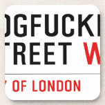 DOGFUCKER STREET  Coasters (Cork)