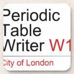 Periodic Table Writer  Coasters (Cork)