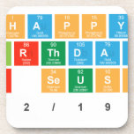 HAPPY
 BIRTHDAY
 DR SEUSS!
 3/2/1904  Coasters (Cork)