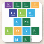 Keep
 Calm
 And
 Love
 Me  Coasters (Cork)