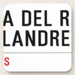 Maricela del Rio Rue de Flandre 94  Coasters (Cork)