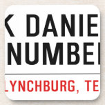 Jack Daniels Old Number  Coasters (Cork)