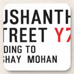Yushantha  Street  Coasters (Cork)