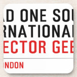 SQUAD ONE SOUND INTERNATIONAL   Coasters (Cork)