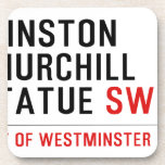 WINSTON CHURCHILL STATUE  Coasters (Cork)