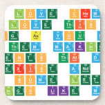 if you love chemistry,
 you'll love this website.
 As long as you don't
 mind them making up
 elements that don't
 Really exist and getting
 rid of some letters to 
 make things like m,l,a,g  Coasters (Cork)